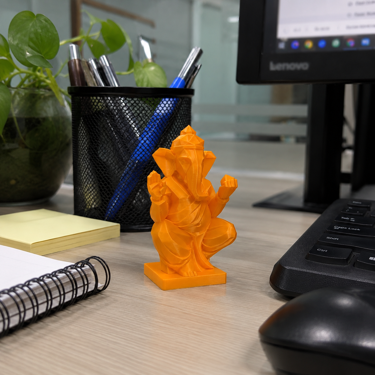 Ganesha Statue | Modern Geometric Lord Ganesha Decor