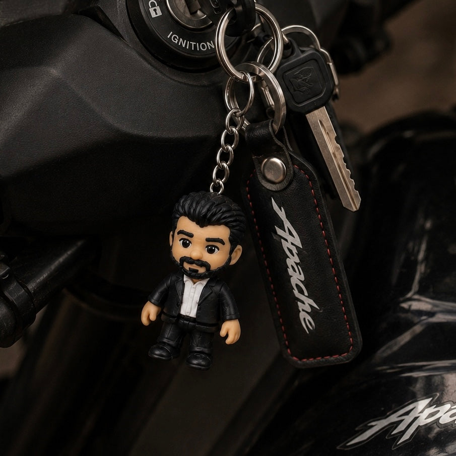 Thalapathy Vijay Chibi Keychain – 3D Printed Multicolour PLA Collectible