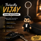 Thalapathy Vijay Chibi Keychain – 3D Printed Multicolour PLA Collectible