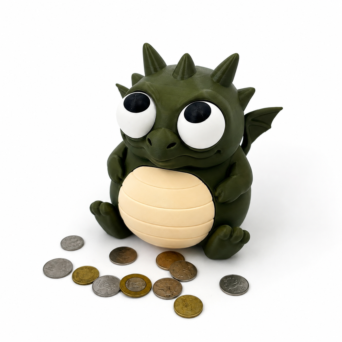 Dino Money Bank | 3D Printed Reusable Coin Bank