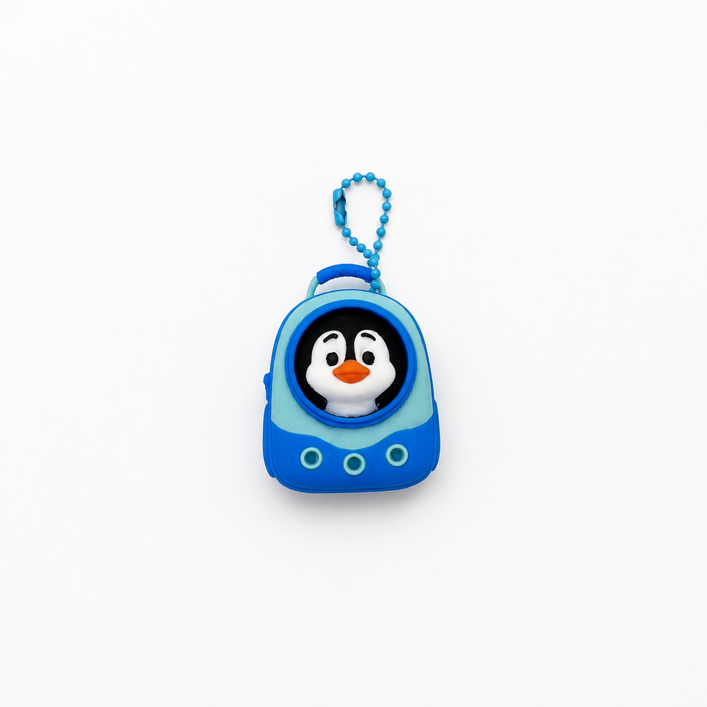 3D Printed Penguin Clicker Keychain | Satisfying Fidget Toy