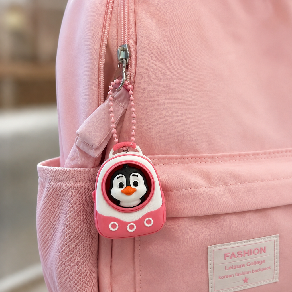 3D Printed Penguin Clicker Keychain | Satisfying Fidget Toy