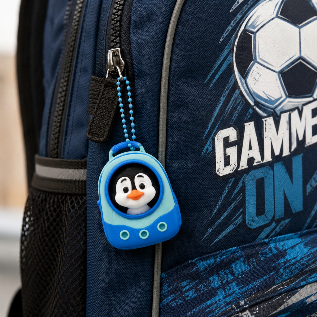 3D Printed Penguin Clicker Keychain | Satisfying Fidget Toy