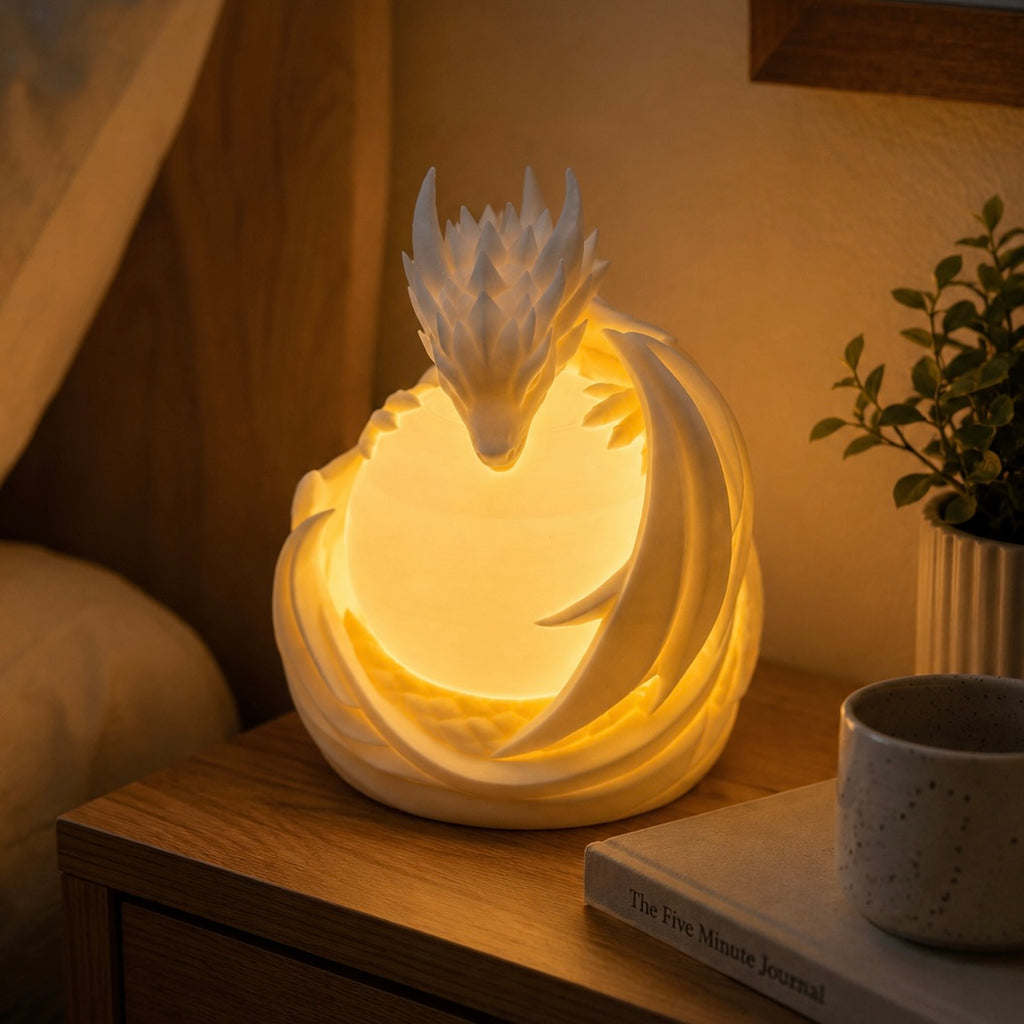 Dragon Sphere Lamp – Fantasy Dragon Night Light with Warm Ambient Glow