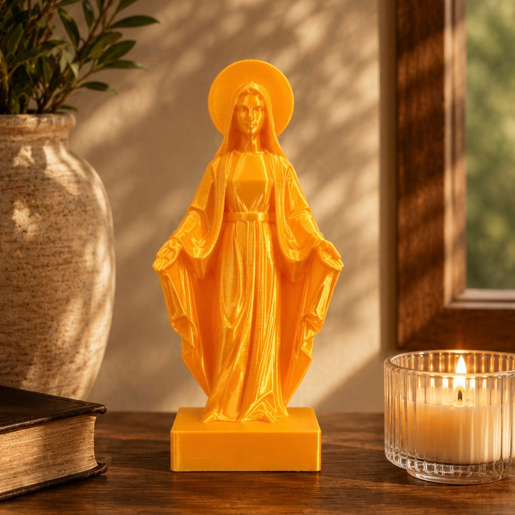 Virgin Mary Statue – 3D Printed Christian Home Decor | Catholic Gift