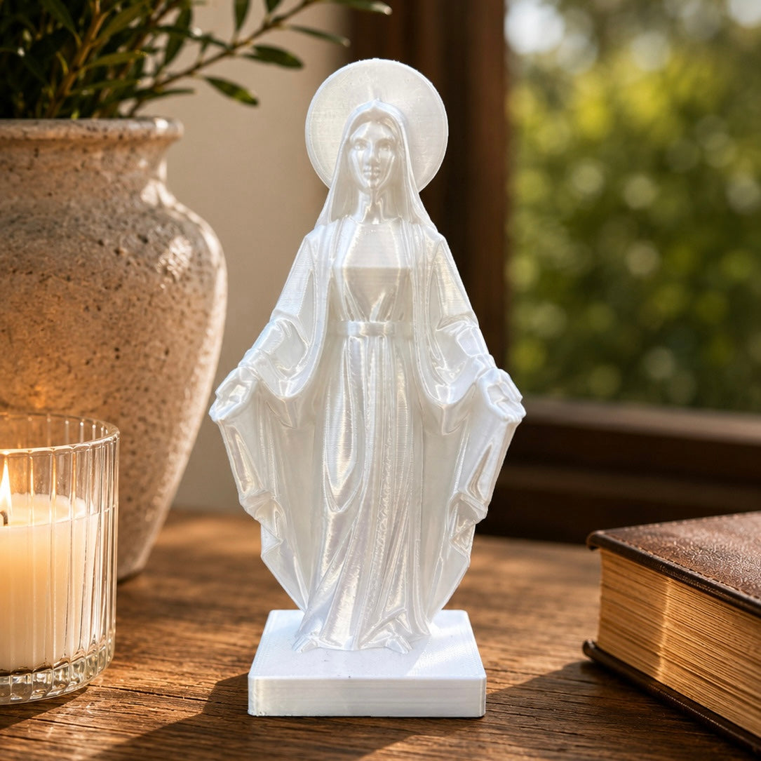 Virgin Mary Statue – 3D Printed Christian Home Decor | Catholic Gift