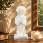Jesus Christ Statue | Modern Christian Home Decor | 3D Printed Religious Sculpture