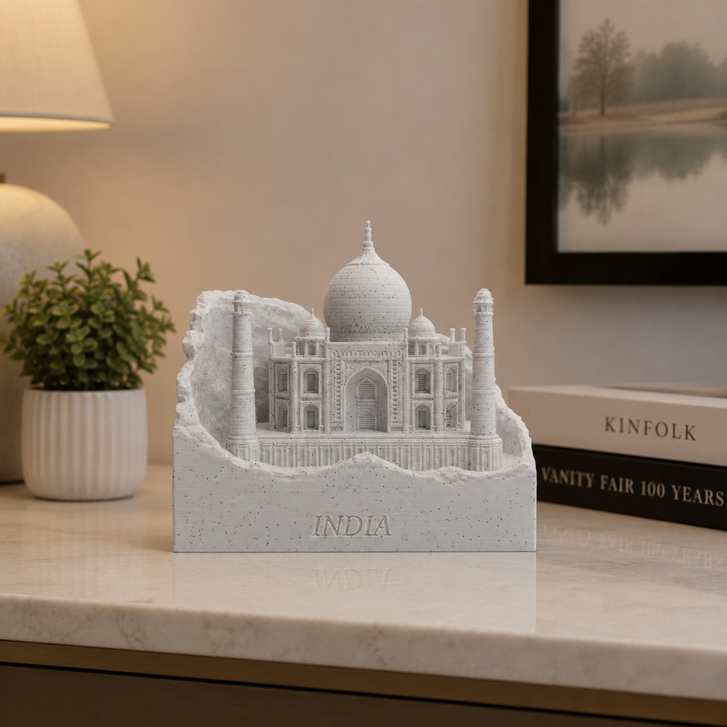 Taj Mahal Miniature – 3D Printed India Landmark Souvenir | Premium Home & Office Décor