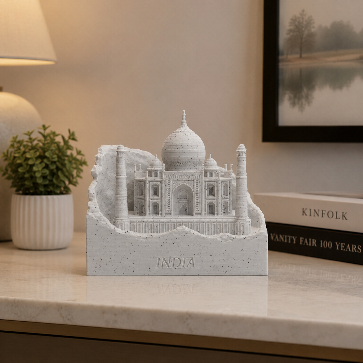 Taj Mahal Miniature – 3D Printed India Landmark Souvenir | Premium Home & Office Décor