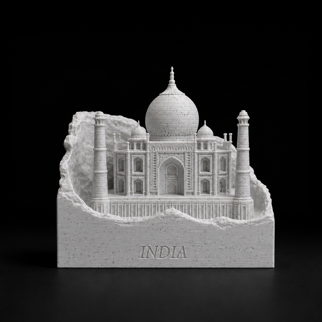 Taj Mahal Miniature – 3D Printed India Landmark Souvenir | Premium Home & Office Décor