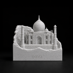 Taj Mahal Miniature – 3D Printed India Landmark Souvenir | Premium Home & Office Décor