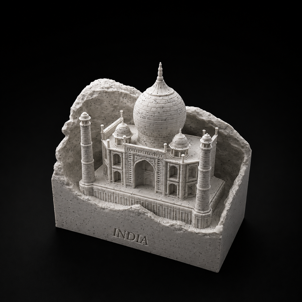 Taj Mahal Miniature – 3D Printed India Landmark Souvenir | Premium Home & Office Décor