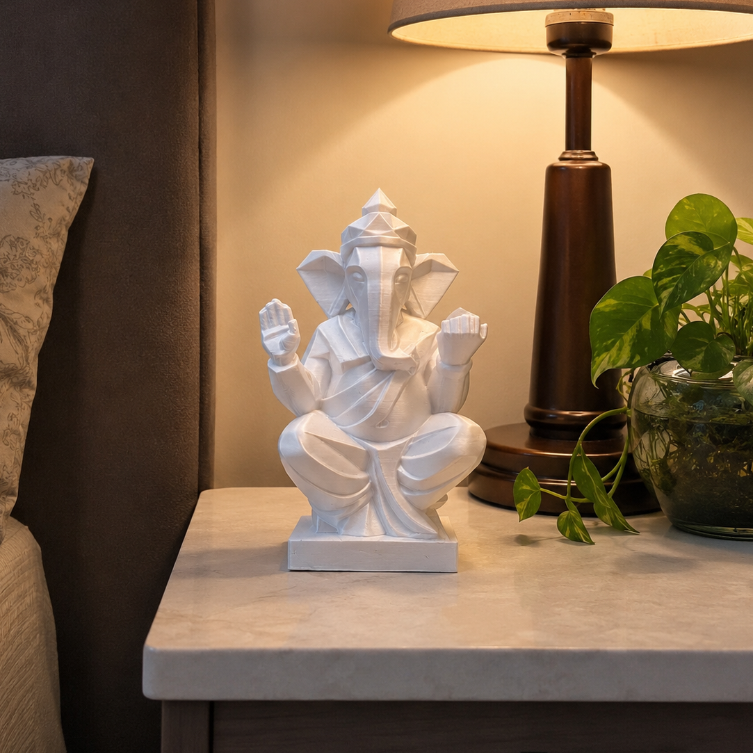 Ganesha Statue | Modern Geometric Lord Ganesha Decor