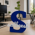 Personalized Initial Letter Vase with Custom Name - 3D Printed Monogram Flower Holder | Personalized Gift | Home & Office Décor