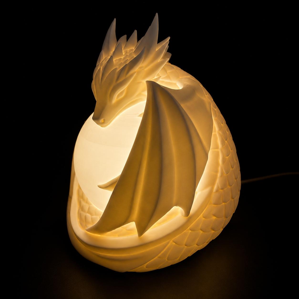 Dragon Sphere Lamp – Fantasy Dragon Night Light with Warm Ambient Glow