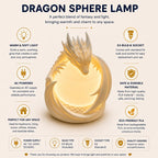 Dragon Sphere Lamp – Fantasy Dragon Night Light with Warm Ambient Glow