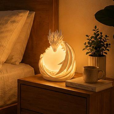 Dragon Sphere Lamp – Fantasy Dragon Night Light with Warm Ambient Glow