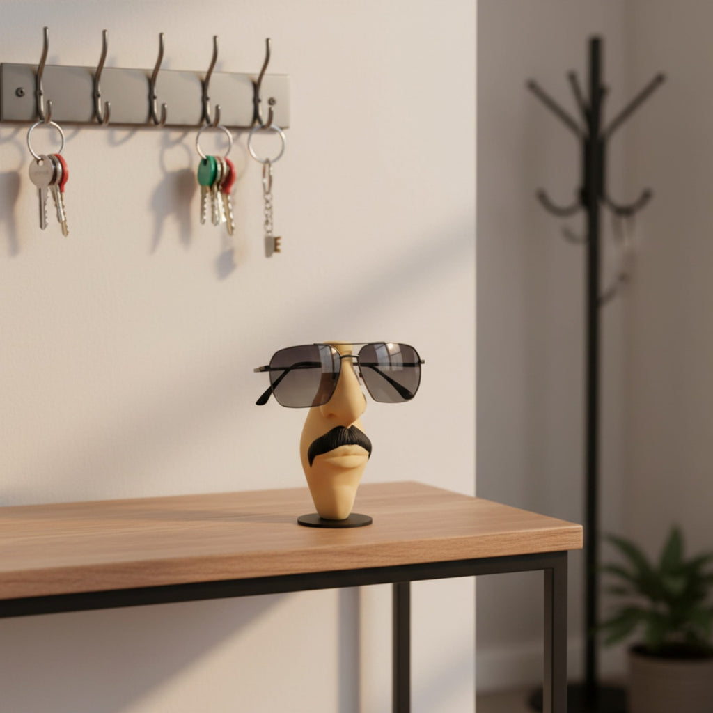 Funny Nose Eyeglass Holder Stand – Male & Female Specs Holder | Desk Organizer for Glasses | 3D Printed Eyewear Stand