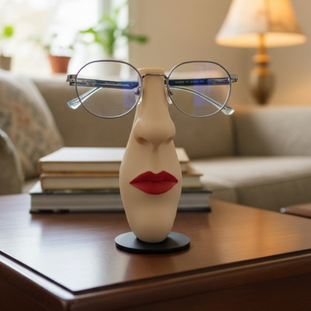 Funny Nose Eyeglass Holder Stand – Male & Female Specs Holder | Desk Organizer for Glasses | 3D Printed Eyewear Stand