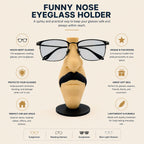 Funny Nose Eyeglass Holder Stand – Male & Female Specs Holder | Desk Organizer for Glasses | 3D Printed Eyewear Stand